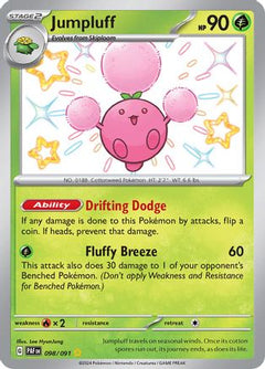 Jumpluff (98) [SV: Paldean Fates] Holofoil - Deck Out Gaming