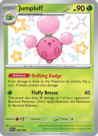 Jumpluff (98) [SV: Paldean Fates] Holofoil - Deck Out Gaming
