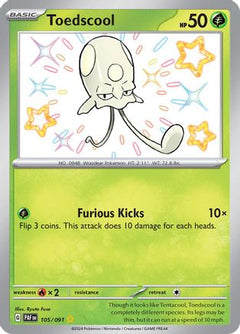Toedscool - 105/091 (105) [SV: Paldean Fates] Holofoil - Deck Out Gaming