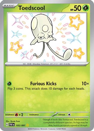 Toedscool - 105/091 (105) [SV: Paldean Fates] Holofoil - Deck Out Gaming