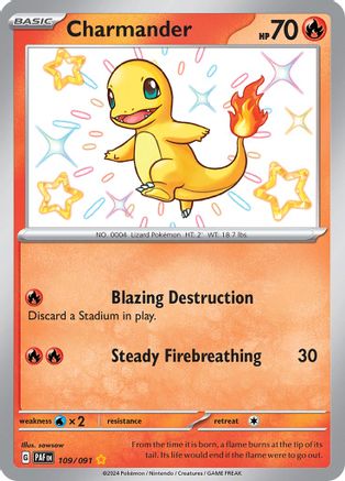 Charmander - 109/091 (109) [SV: Paldean Fates] Holofoil - Deck Out Gaming