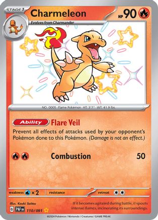 Charmeleon - 110/091 (110) [SV: Paldean Fates] Holofoil - Deck Out Gaming