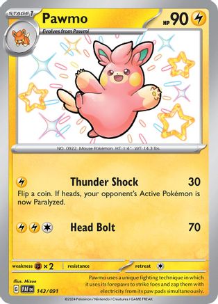 Pawmo (143) [SV: Paldean Fates] Holofoil - Deck Out Gaming