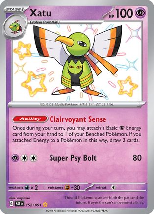 Xatu - 152/091 (152) [SV: Paldean Fates] Holofoil - Deck Out Gaming