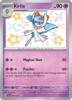 Kirlia - 154/091 (154) [SV: Paldean Fates] Holofoil - Deck Out Gaming