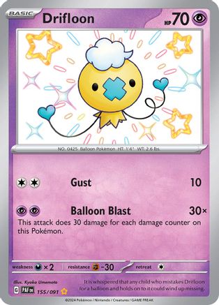 Drifloon (155) [SV: Paldean Fates] Holofoil - Deck Out Gaming