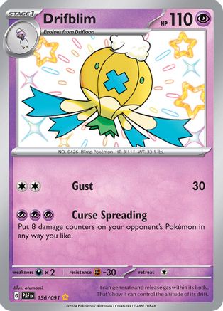Drifblim (156) [SV: Paldean Fates] Holofoil - Deck Out Gaming