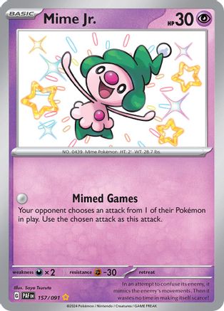 Mime Jr. - 157/091 (157) [SV: Paldean Fates] Holofoil - Deck Out Gaming