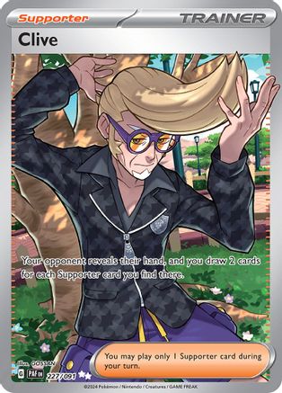 Clive (227) [SV: Paldean Fates] Holofoil - Deck Out Gaming