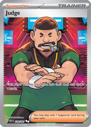 Judge (228) [SV: Paldean Fates] Holofoil - Deck Out Gaming