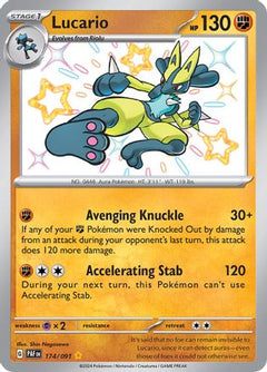 Lucario (174) [SV: Paldean Fates] Holofoil - Deck Out Gaming