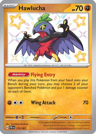Hawlucha (175) [SV: Paldean Fates] Holofoil - Deck Out Gaming