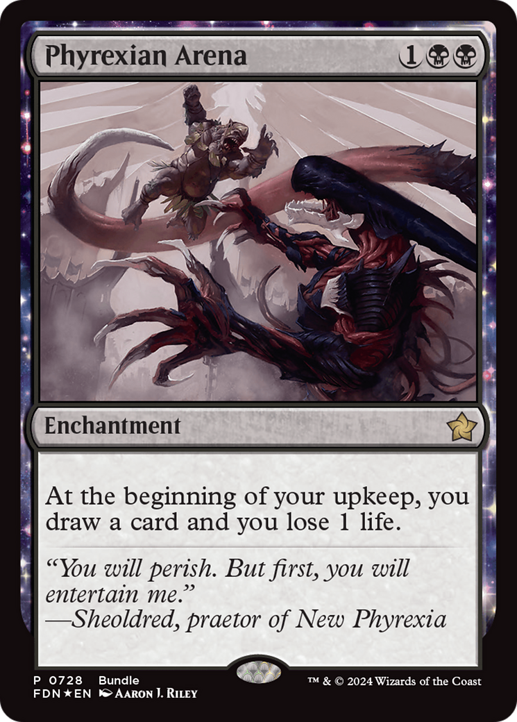 Phyrexian Arena (728) [Foundations] foil - Deck Out Gaming