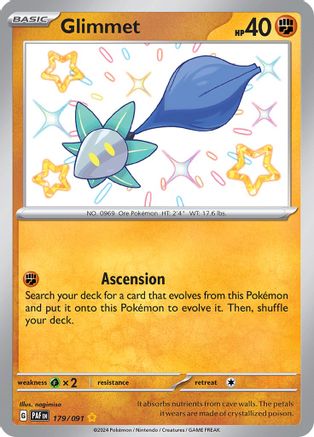 Glimmet (179) [SV: Paldean Fates] Holofoil - Deck Out Gaming