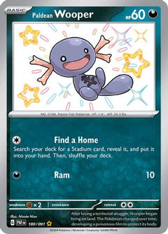 Paldean Wooper - 180/091 (180) [SV: Paldean Fates] Holofoil - Deck Out Gaming