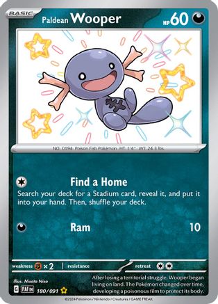 Paldean Wooper - 180/091 (180) [SV: Paldean Fates] Holofoil - Deck Out Gaming