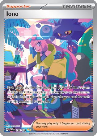 Iono - 237/091 (237) [SV: Paldean Fates] Holofoil - Deck Out Gaming