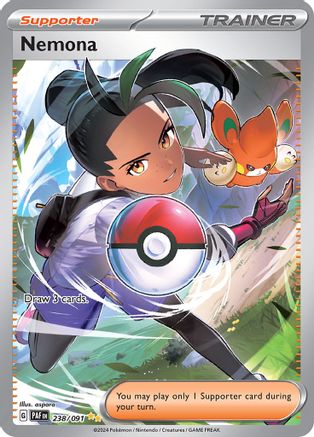 Nemona - 238/091 (238) [SV: Paldean Fates] Holofoil - Deck Out Gaming