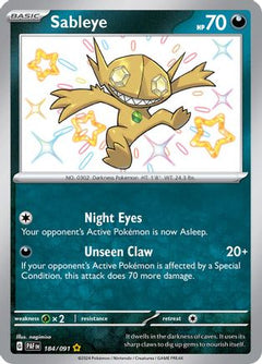 Sableye (184) [SV: Paldean Fates] Holofoil - Deck Out Gaming