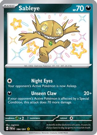 Sableye (184) [SV: Paldean Fates] Holofoil - Deck Out Gaming
