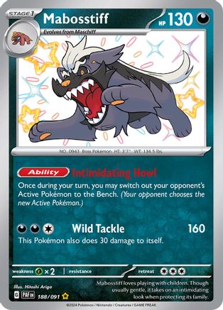 Mabosstiff - 188/091 (188) [SV: Paldean Fates] Holofoil - Deck Out Gaming
