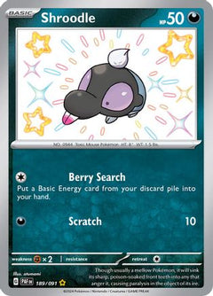 Shroodle - 189/091 (189) [SV: Paldean Fates] Holofoil - Deck Out Gaming
