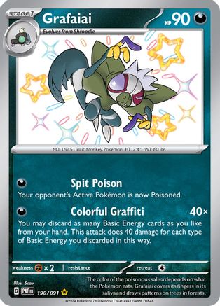 Grafaiai (190) [SV: Paldean Fates] Holofoil - Deck Out Gaming