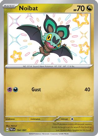 Noibat - 194/091 (194) [SV: Paldean Fates] Holofoil - Deck Out Gaming