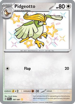Pidgeotto (197) [SV: Paldean Fates] Holofoil - Deck Out Gaming