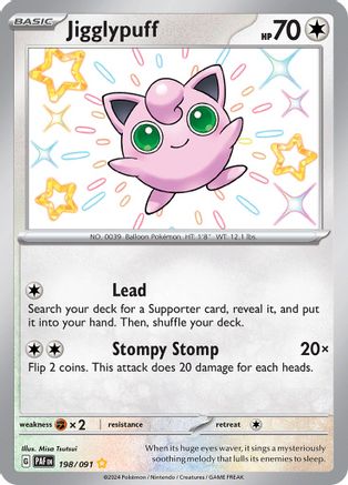 Jigglypuff (198) [SV: Paldean Fates] Holofoil - Deck Out Gaming