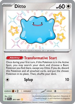 Ditto (201) [SV: Paldean Fates] Holofoil - Deck Out Gaming