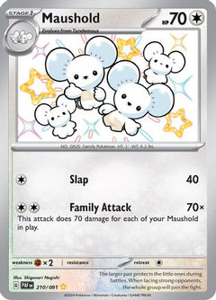 Maushold - 210/091 (210) [SV: Paldean Fates] Holofoil - Deck Out Gaming