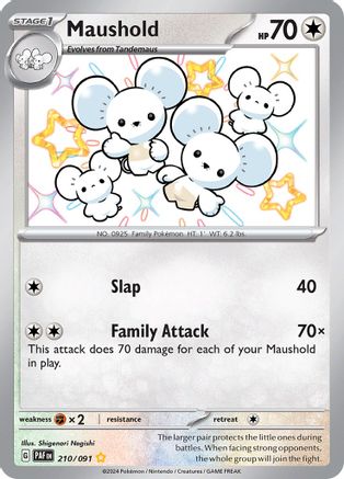 Maushold - 210/091 (210) [SV: Paldean Fates] Holofoil - Deck Out Gaming