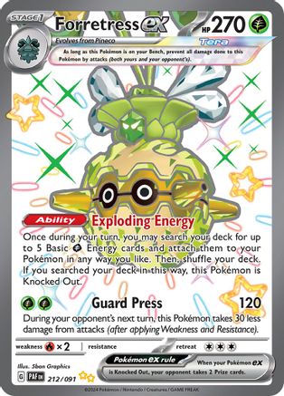 Forretress ex - 212/091 (212) [SV: Paldean Fates] Holofoil - Deck Out Gaming
