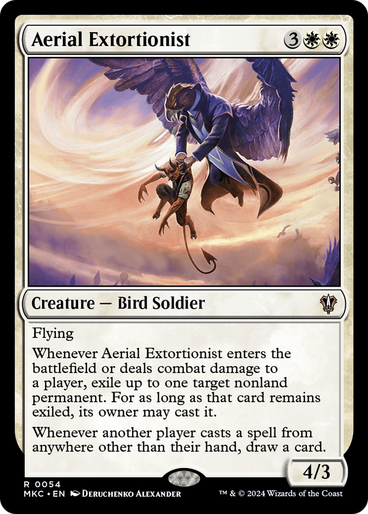 Aerial Extortionist (54) [Murders at Karlov Manor Commander] - Deck Out Gaming