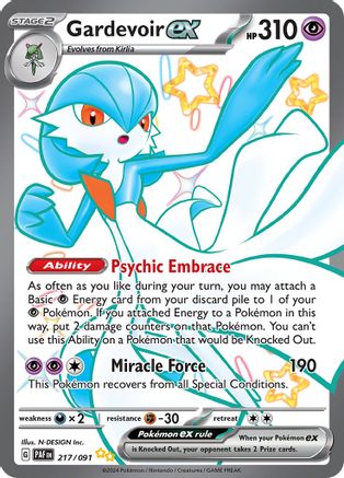 Gardevoir ex - 217/091 (217) [SV: Paldean Fates] Holofoil - Deck Out Gaming
