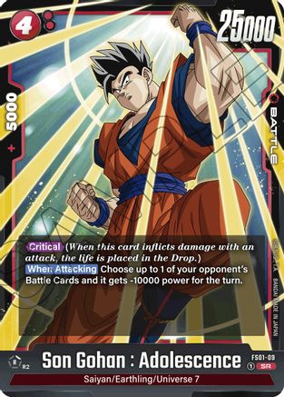 Son Gohan : Adolescence (FS01-09) [Starter Deck 1: Son Goku] Foil - Deck Out Gaming