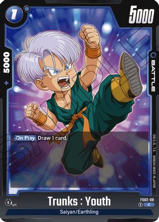 Trunks : Youth - FS02-08 (FS02-08) [Starter Deck 2: Vegeta] - Deck Out Gaming