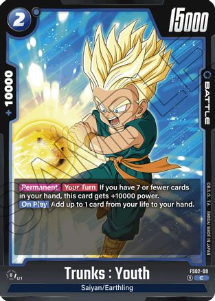 Trunks : Youth - FS02-09 (FS02-09) [Starter Deck 2: Vegeta] - Deck Out Gaming