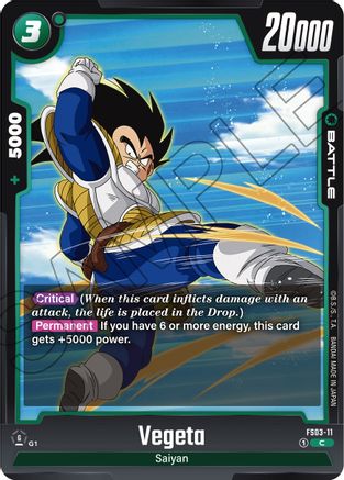 Vegeta - FS03-11 (FS03-11) [Starter Deck 3: Broly] - Deck Out Gaming