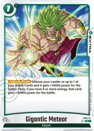 Gigantic Meteor (FS03-15) [Starter Deck 3: Broly] - Deck Out Gaming