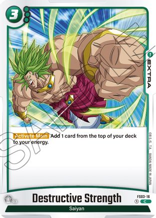 Destructive Strength (FS03-16) [Starter Deck 3: Broly] - Deck Out Gaming