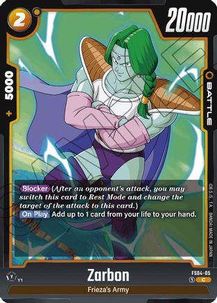 Zarbon (FS04-05) [Starter Deck 4: Frieza] - Deck Out Gaming