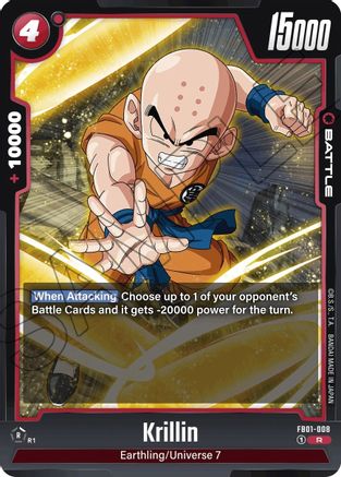 Krillin - FB01-008 (FB01-008) [Awakened Pulse] Foil - Deck Out Gaming