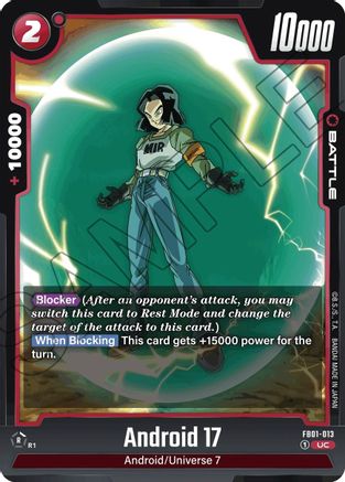 Android 17 - FB01-013 (FB01-013) [Awakened Pulse] - Deck Out Gaming