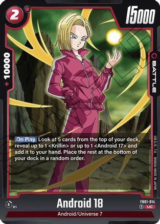 Android 18 - FB01-014 (FB01-014) [Awakened Pulse] - Deck Out Gaming