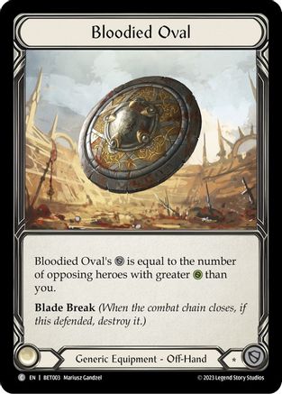 Bloodied Oval (BET003) [Blitz Deck: Heavy Hitters - Betsy] - Deck Out Gaming