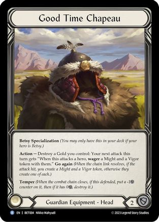 Good Time Chapeau (BET004) [Blitz Deck: Heavy Hitters - Betsy] - Deck Out Gaming