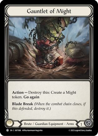 Gauntlet of Might (BET006) [Blitz Deck: Heavy Hitters - Betsy] - Deck Out Gaming