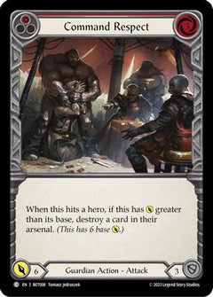 Command Respect (Red) (BET008) [Blitz Deck: Heavy Hitters - Betsy] - Deck Out Gaming